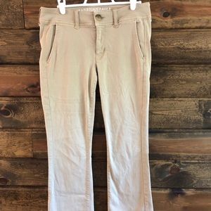 American Eagle Kickboot Khaki Pants